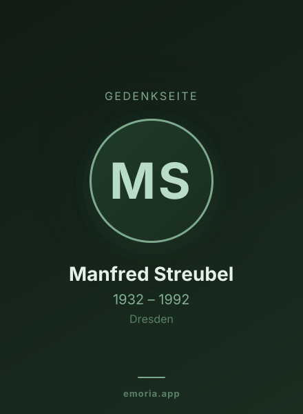 Gedenkportrait von Manfred Streubel