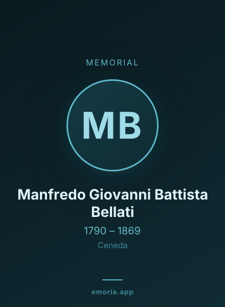 Memorial portrait of Manfredo Giovanni Battista Bellati