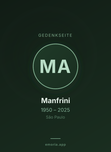 Gedenkportrait von Manfrini