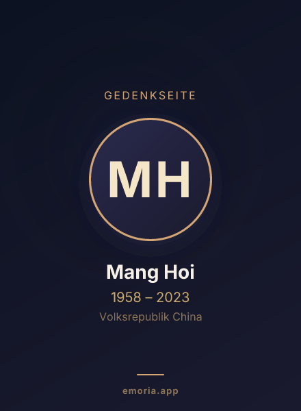 Gedenkportrait von Mang Hoi