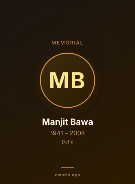 Memorial portrait of Manjit Bawa
