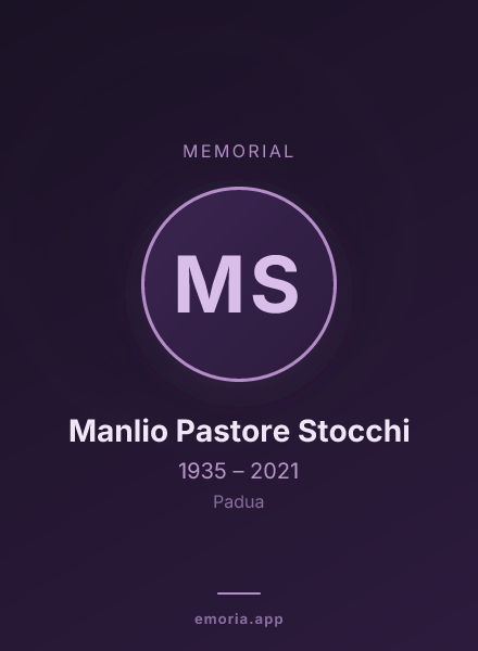 Memorial portrait of Manlio Pastore Stocchi