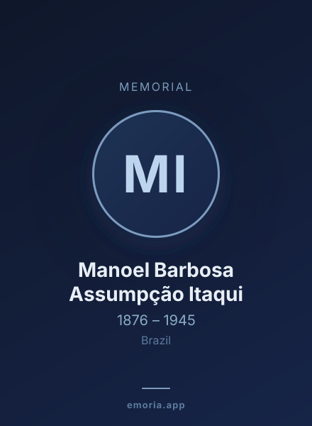 Memorial portrait of Manoel Barbosa Assumpção Itaqui