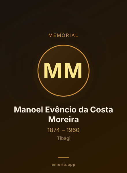 Memorial portrait of Manoel Evêncio da Costa Moreira