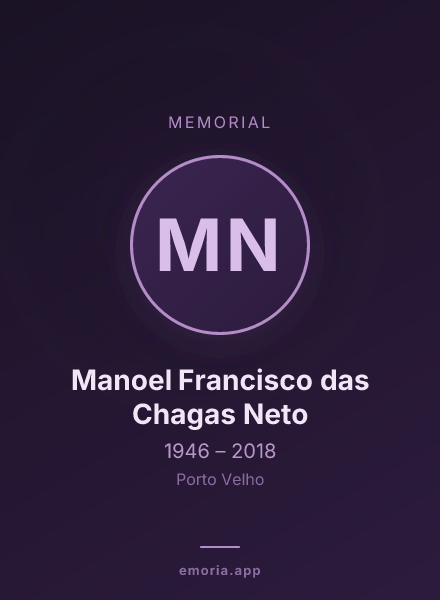Memorial portrait of Manoel Francisco das Chagas Neto