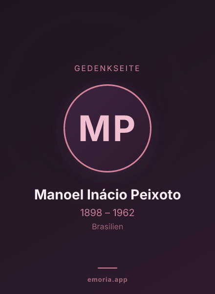 Gedenkportrait von Manoel Inácio Peixoto