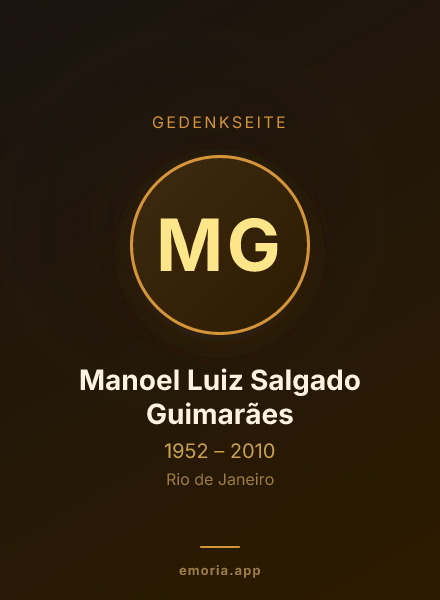 Gedenkportrait von Manoel Luiz Salgado Guimarães