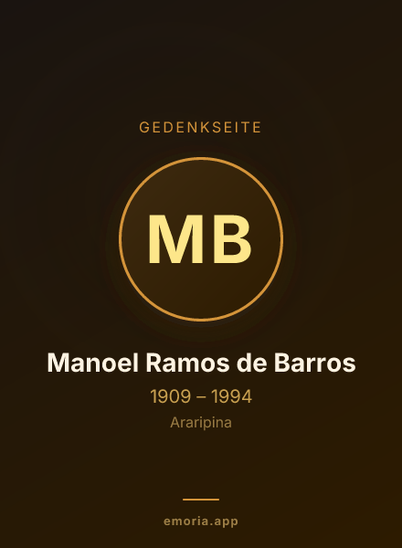 Gedenkportrait von Manoel Ramos de Barros
