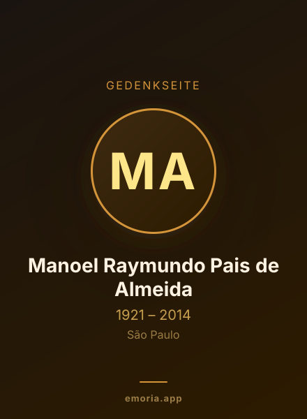 Gedenkportrait von Manoel Raymundo Pais de Almeida