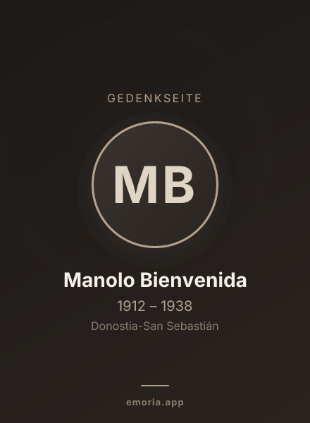 Gedenkportrait von Manolo Bienvenida