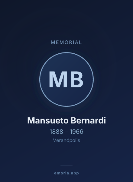 Memorial portrait of Mansueto Bernardi