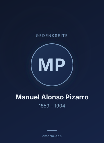 Gedenkportrait von Manuel Alonso Pizarro