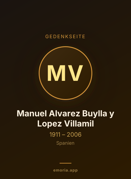 Gedenkportrait von Manuel Alvarez Buylla y Lopez Villamil