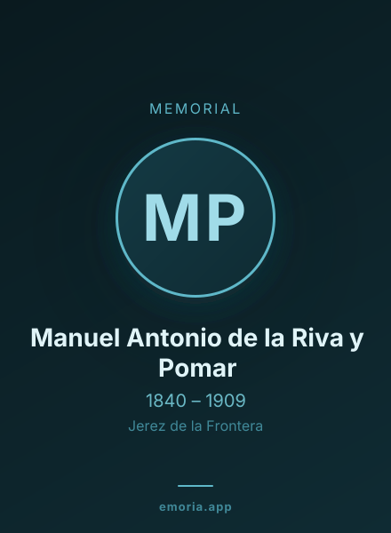 Memorial portrait of Manuel Antonio de la Riva y Pomar