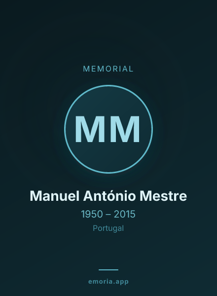 Memorial portrait of Manuel António Mestre