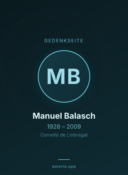 Gedenkportrait von Manuel Balasch