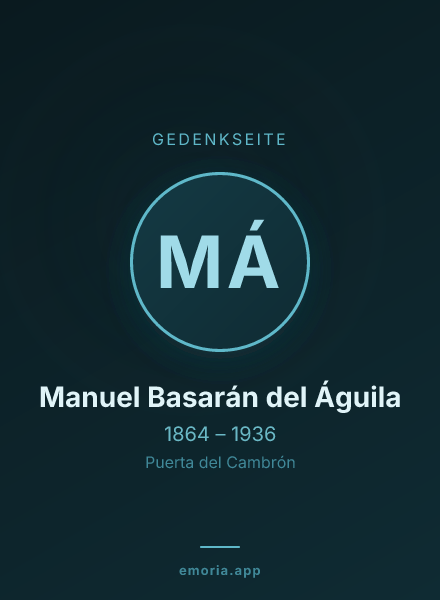 Gedenkportrait von Manuel Basarán del Águila