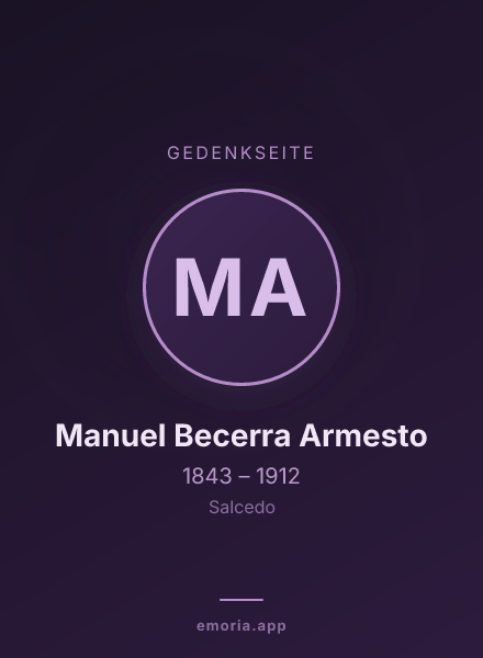 Gedenkportrait von Manuel Becerra Armesto