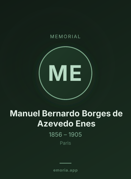 Memorial portrait of Manuel Bernardo Borges de Azevedo Enes
