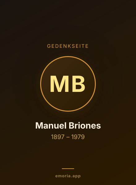 Gedenkportrait von Manuel Briones