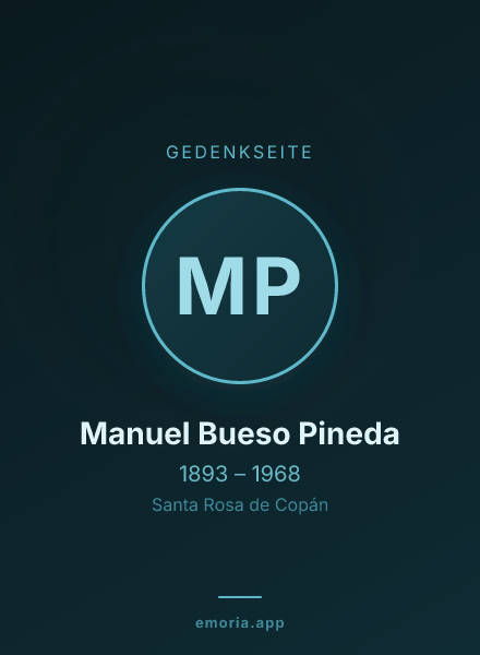 Gedenkportrait von Manuel Bueso Pineda