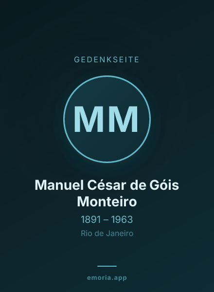Gedenkportrait von Manuel César de Góis Monteiro
