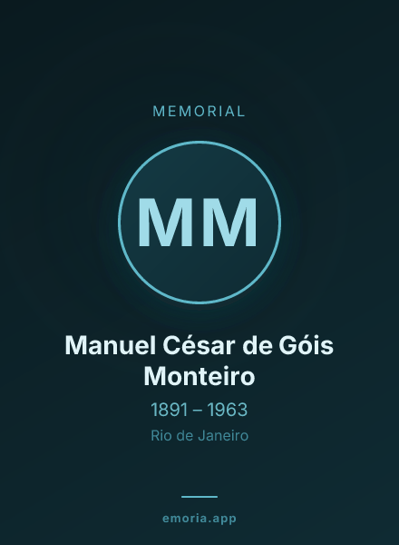 Memorial portrait of Manuel César de Góis Monteiro