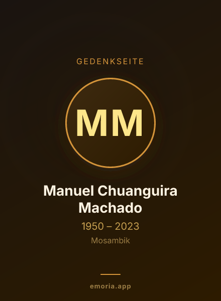 Gedenkportrait von Manuel Chuanguira Machado