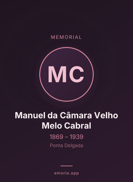 Memorial portrait of Manuel da Câmara Velho Melo Cabral