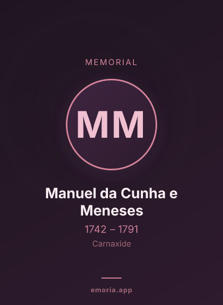 Memorial portrait of Manuel da Cunha e Meneses