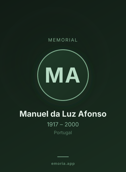 Memorial portrait of Manuel da Luz Afonso