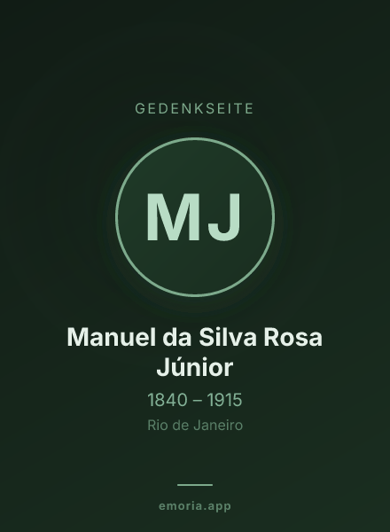Gedenkportrait von Manuel da Silva Rosa Júnior