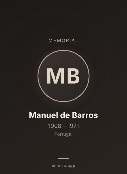 Memorial portrait of Manuel de Barros