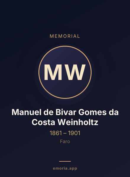 Memorial portrait of Manuel de Bivar Gomes da Costa Weinholtz