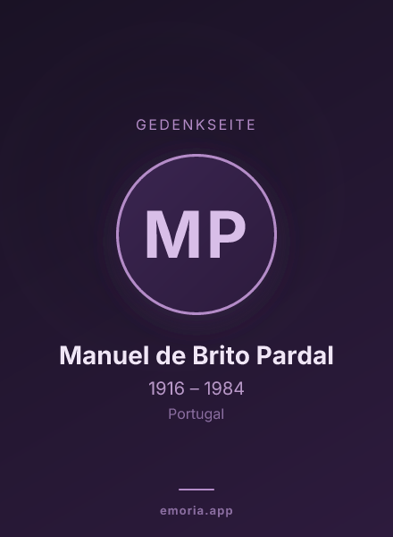 Gedenkportrait von Manuel de Brito Pardal