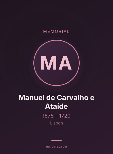Memorial portrait of Manuel de Carvalho e Ataíde