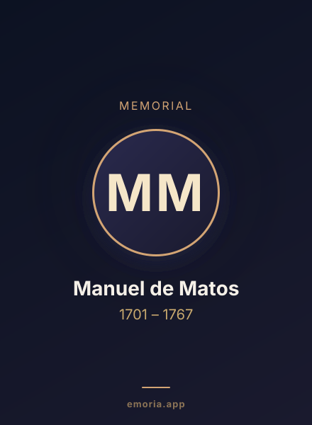 Memorial portrait of Manuel de Matos