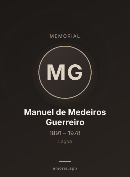 Memorial portrait of Manuel de Medeiros Guerreiro