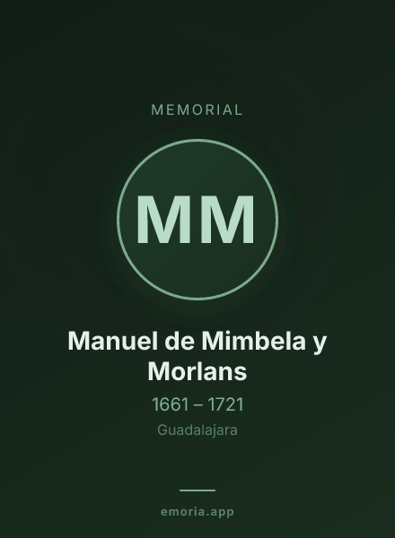 Memorial portrait of Manuel de Mimbela y Morlans