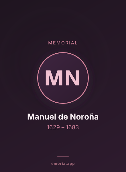 Memorial portrait of Manuel de Noroña