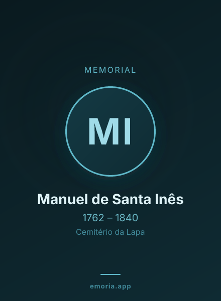 Memorial portrait of Manuel de Santa Inês