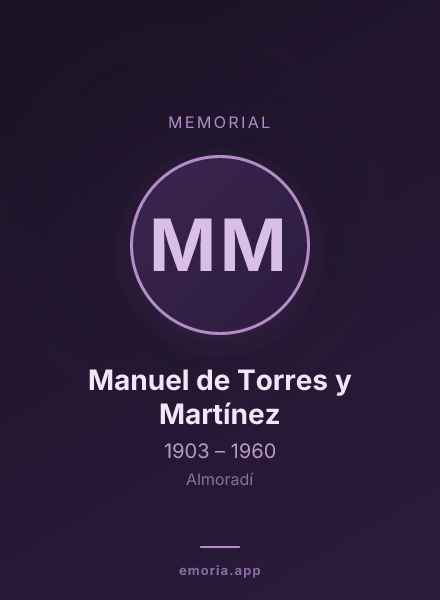 Memorial portrait of Manuel de Torres y Martínez