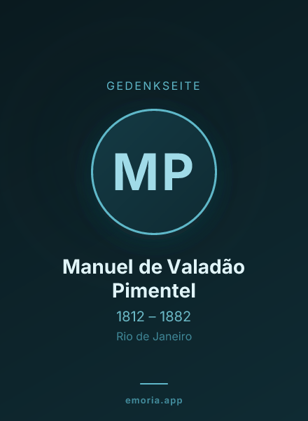 Gedenkportrait von Manuel de Valadão Pimentel