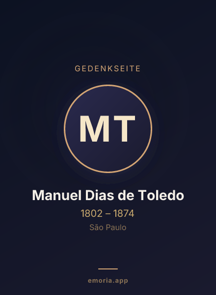 Gedenkportrait von Manuel Dias de Toledo