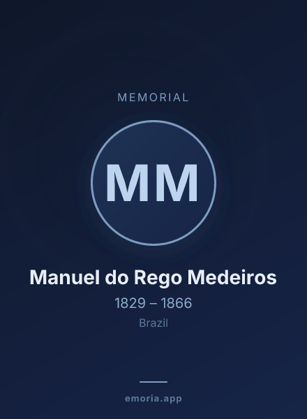 Memorial portrait of Manuel do Rego Medeiros