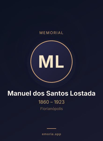 Memorial portrait of Manuel dos Santos Lostada