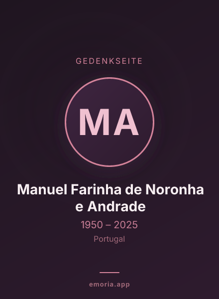 Gedenkportrait von Manuel Farinha de Noronha e Andrade