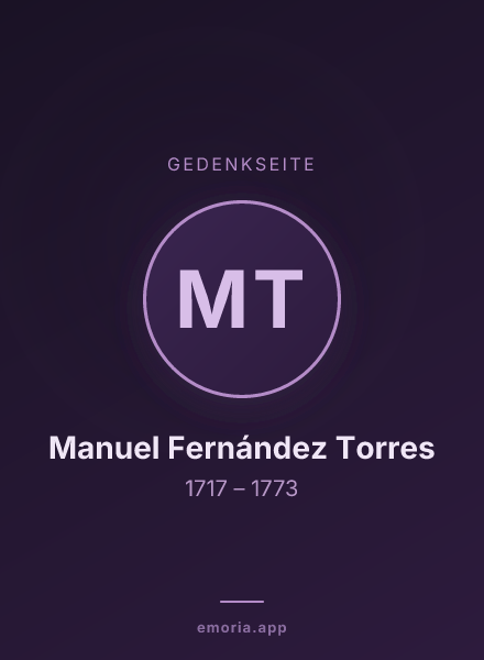 Gedenkportrait von Manuel Fernández Torres