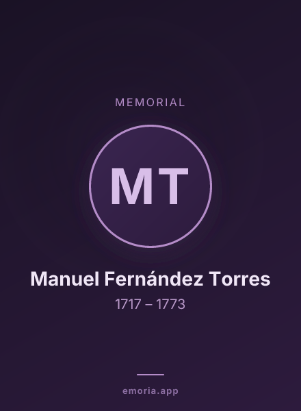 Memorial portrait of Manuel Fernández Torres