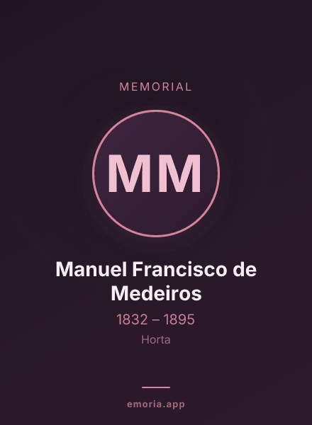 Memorial portrait of Manuel Francisco de Medeiros